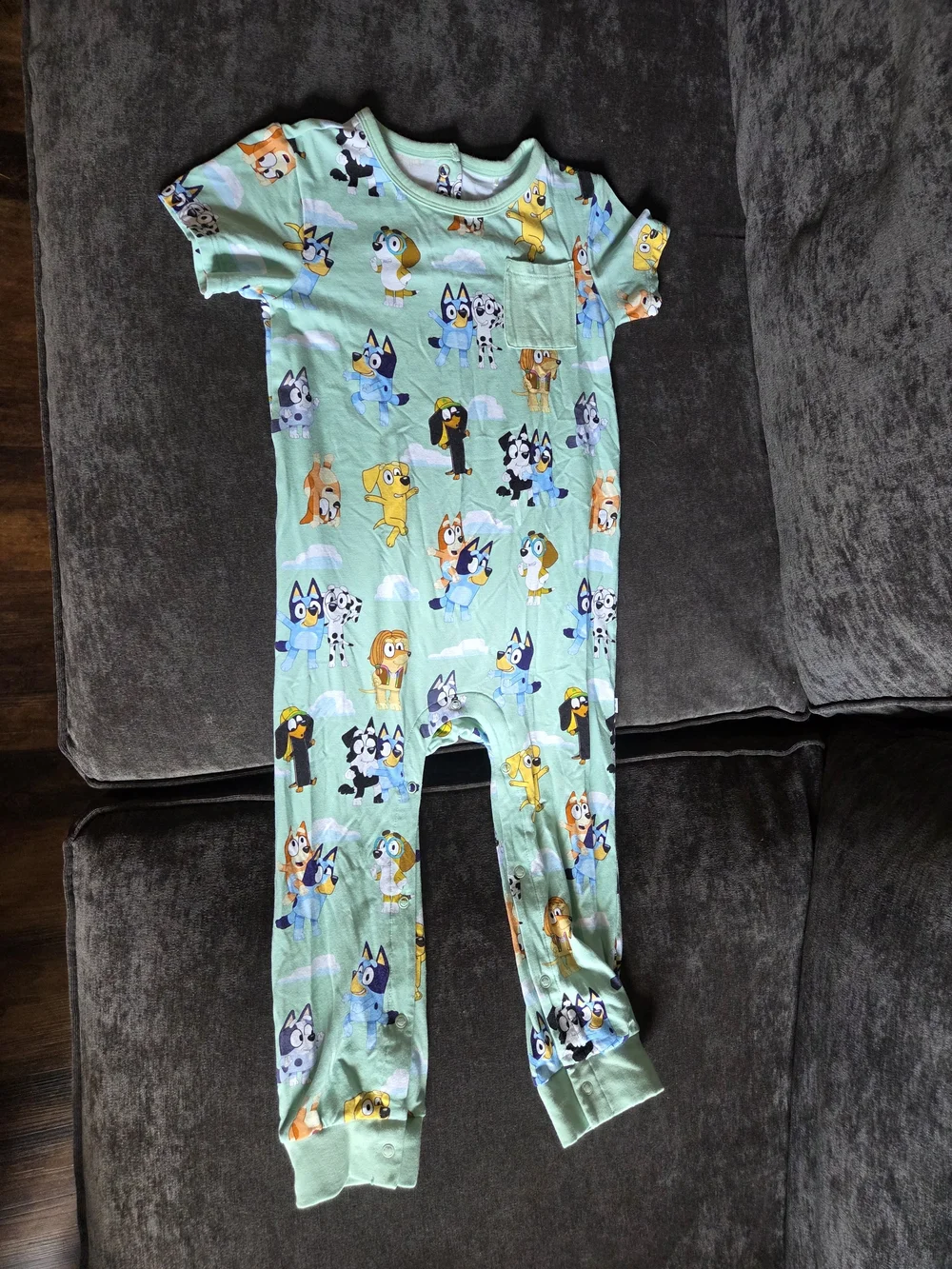 Little Sleepies Bluey Skys The Limit Play Romper 3T